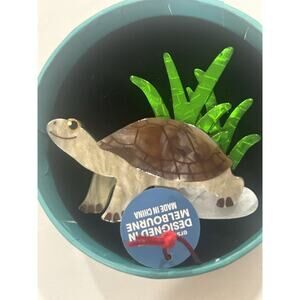 NIB Erstwilder Rheo the River Turtle Brooch Australiana Collection NIB
